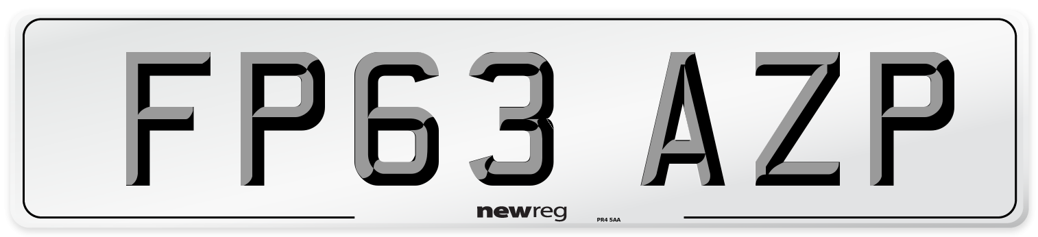 FP63 AZP Number Plate from New Reg